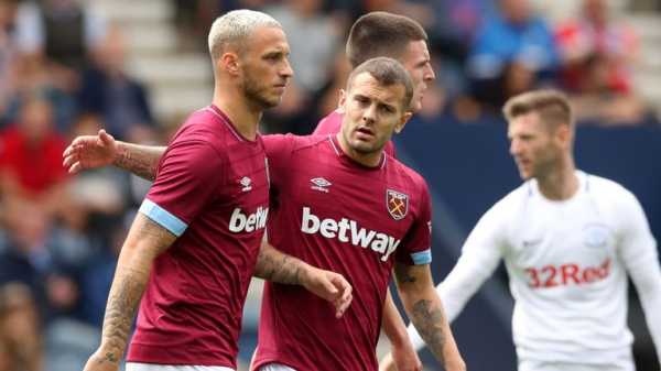 West Ham midfielder Jack Wilshere discusses England ambitions with Gary Neville