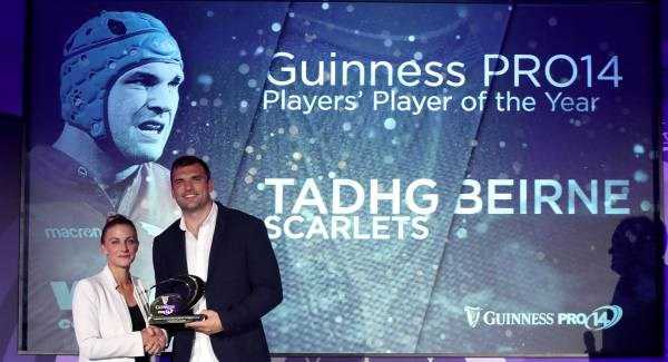 Tadhg Beirne named PRO14 Players’ Player of the Season
