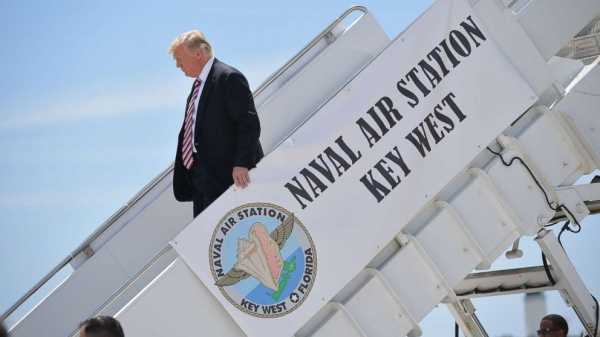 President Trump visits Key West for briefing on drug interdiction efforts
