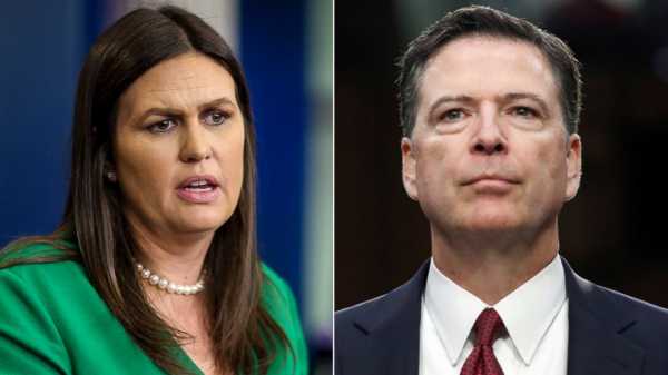 Comey announced new Clinton email probe to give himself 'cover': Sarah Sanders