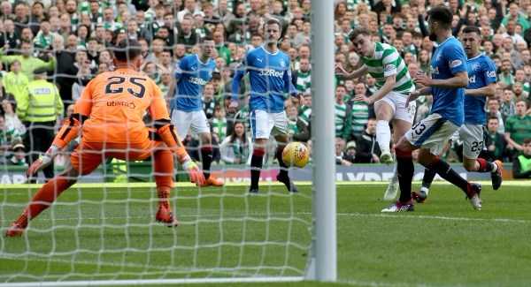 Celtic celebrate seventh title in a row with five-goal rout of Rangers