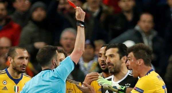 'You have rubbish in place of a heart,' says Gianluigi Buffon of referee after red card