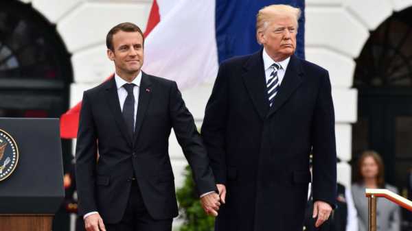 Trump and Macron's 'bromance' continues with kisses, praise