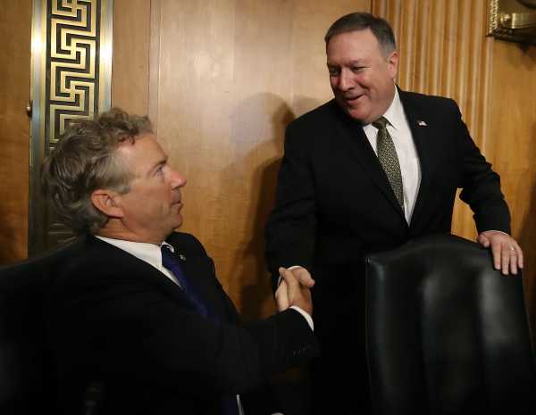 Tim Kaine says he won’t back Mike Pompeo as Secretary of State