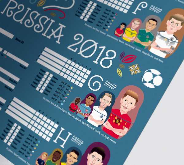 100% of the profits from this beautiful World Cup wall chart go to a great cause