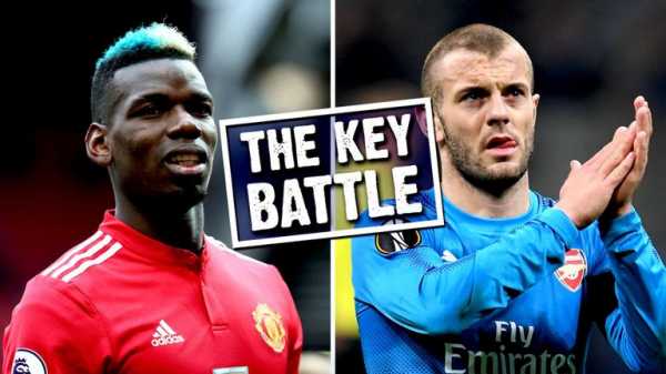 Paul Pogba v Jack Wilshere: The key battle when Manchester United face Arsenal