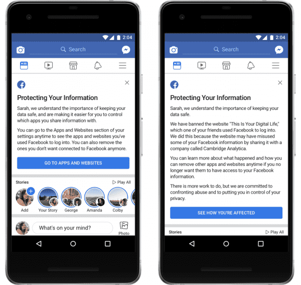 Facebook warns "most users" have had their data harvested by third-party apps