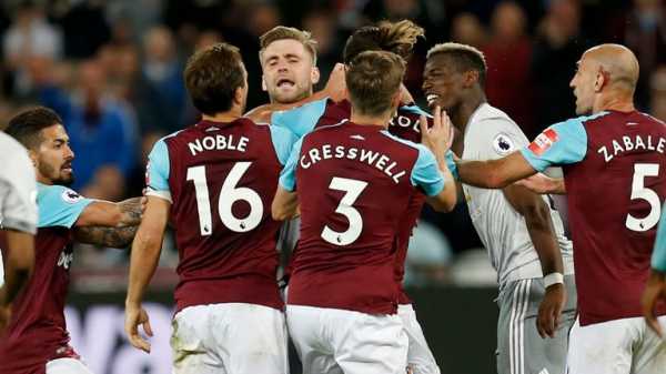 West Ham, Manchester United players could face FA rap for melee in London Stadium draw
