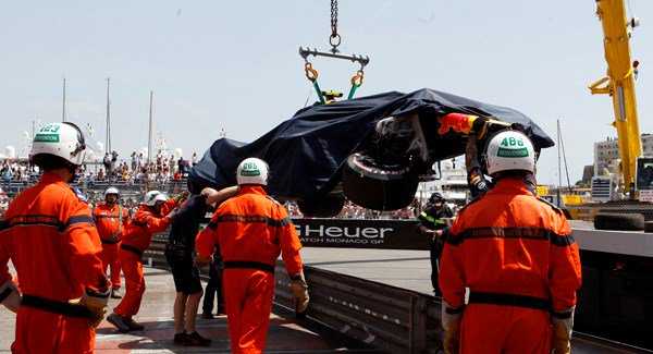 Watch: Max Verstappen crashes out of Monaco Grand Prix practice