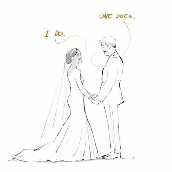 A Cartoonist Captures Prince Harry and Meghan Markle’s Very Royal Wedding | 