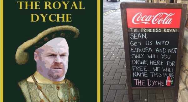 Burnley pub to be renamed after Sean Dyche once the Clarets qualify for Europe