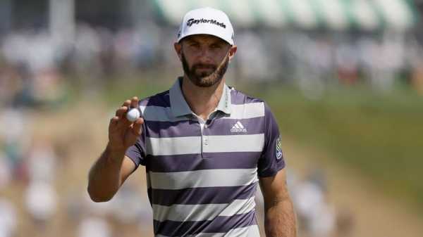 Dustin Johnson shares US Open lead with Justin Rose one back