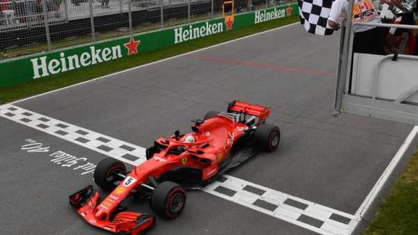 Canadian GP: Sebastian Vettel retakes lead of title race from Lewis Hamilton