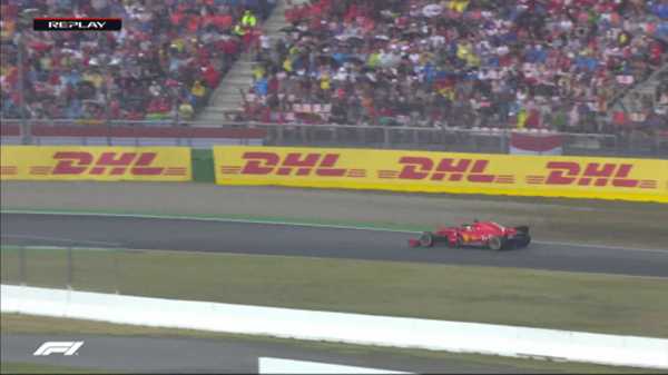 Lewis Hamilton wins German GP after Sebastian Vettel crashes out