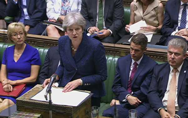 WATCH PM May Give Johnson, Davis Sarcastic Parliamentary Send-Off