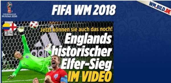 German paper pokes fun at England after penalty shootout win