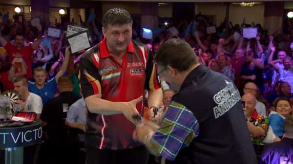 Gary Anderson wins maiden World Matchplay title at the Winter Gardens in Blackpool