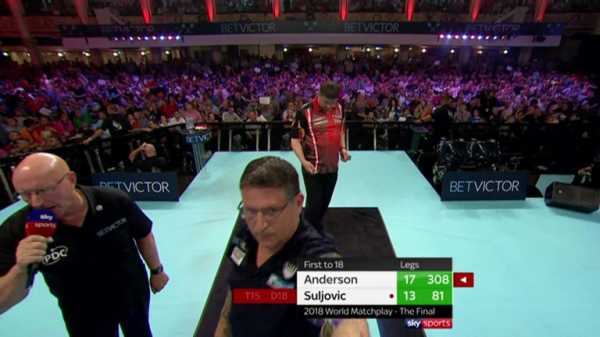 Gary Anderson wins maiden World Matchplay title at the Winter Gardens in Blackpool