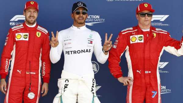 British GP Qualifying: Lewis Hamilton beats Sebastian Vettel to pole