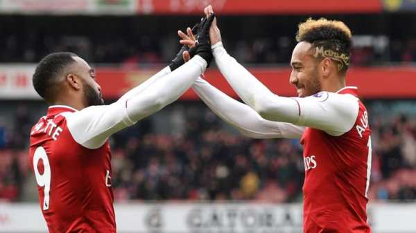 Alexandre Lacazette does not view Arsenal team-mate Pierre-Emerick Aubameyang as a rival