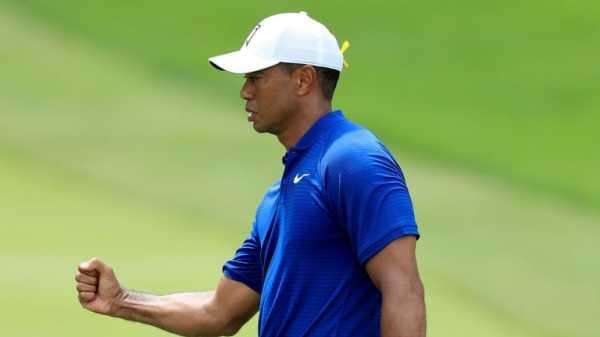 Tiger Woods happy to grind it out on encouraging first day at Firestone