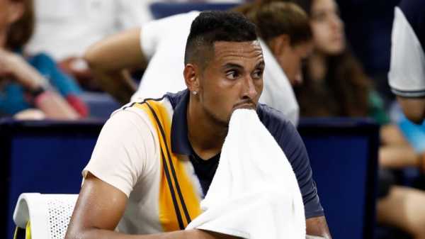 Nick Kyrgios into US Open third round after umpire intervention