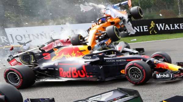 WATCH: Huge crash for Fernando Alonso at Belgian GP