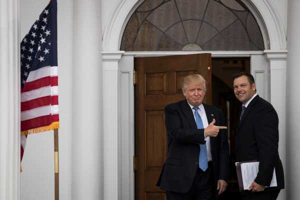 Kris Kobach’s campaign is accused of hiring white nationalists. Trump just endorsed him.