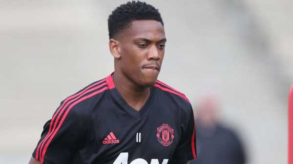 Anthony Martial returns to Manchester United training