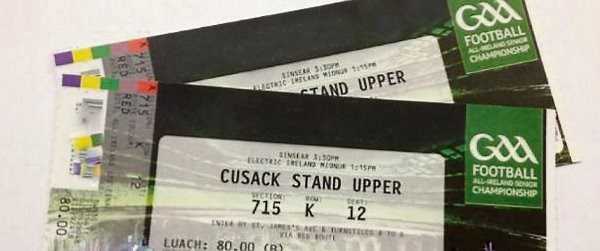 All-Ireland final tickets auctioned on eBay for €3.5k before being removed