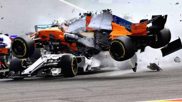 WATCH: Huge crash for Fernando Alonso at Belgian GP