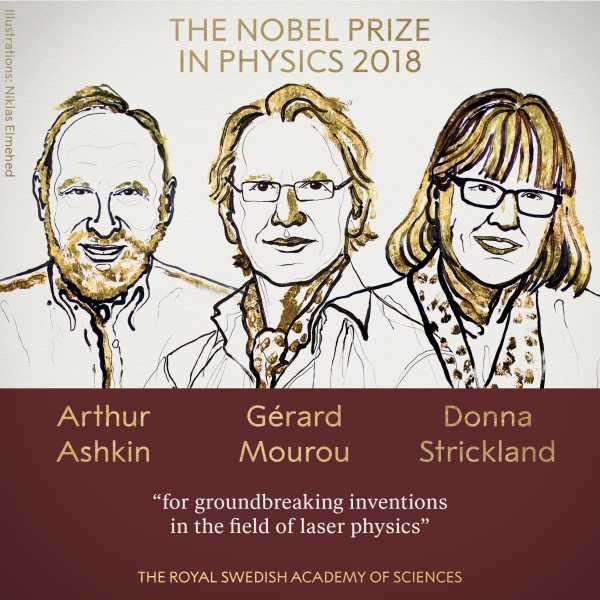 Donna Strickland is the 3rd woman ever to win the Nobel Prize in physics