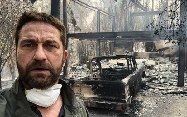 Gerard Butler Posts PHOTO of His Burnt House in California Wildfires