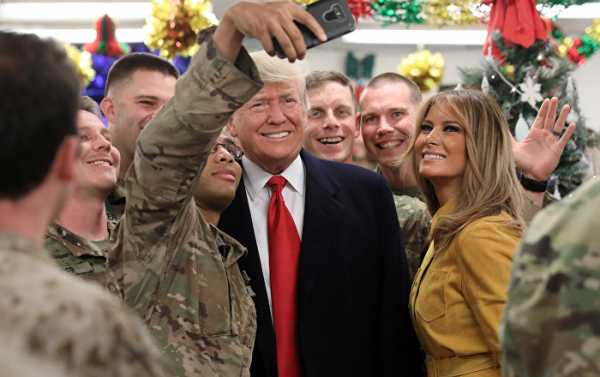 President Trump, First Lady Make Surprise Visit to US Troops in Iraq (PHOTOS)