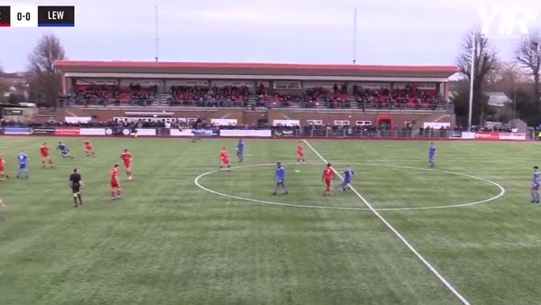 Watch: Non-league midfielder scores free-kick from the halfway line