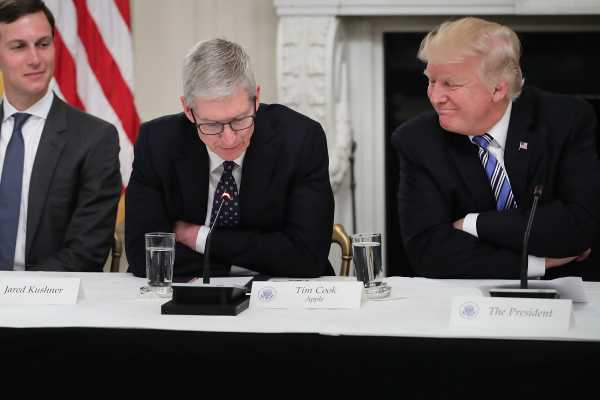 Trump called Tim Cook "Tim Apple," and the joke is on us