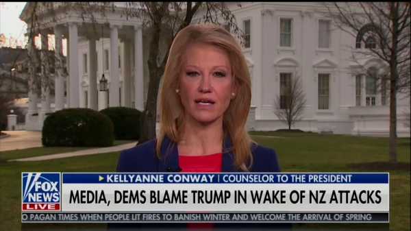 Kellyanne Conway’s stunningly irresponsible advice: read New Zealand mosque shooter’s manifesto
