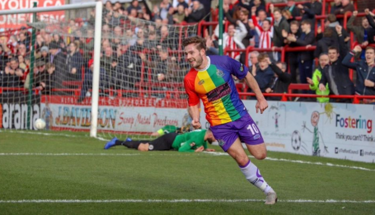 Altrincham FC ‘first in the world’ to wear LGBT kit in competitive fixture