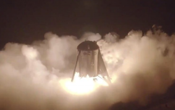 Watch: SpaceX’s Starhopper Takes Leap For The First Time