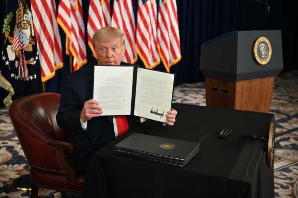 Trump just signed 4 executive orders providing coronavirus relief. It’s not clear if they’re all legal.