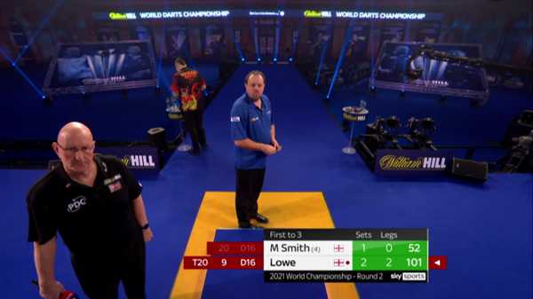 PDC World Darts Championship, 2020/21: Michael Smith beaten by Jason Lowe in second round