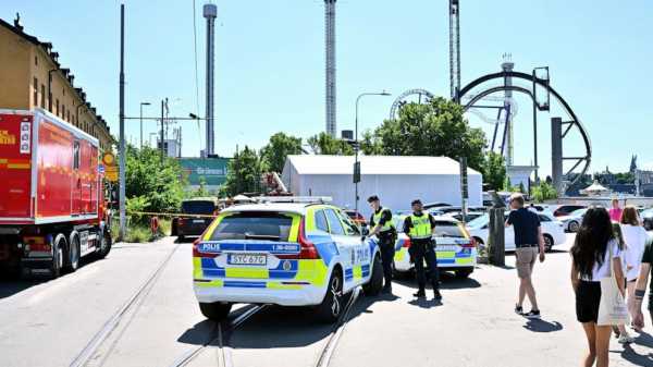 One person is dead and several are injured after riders plunged from a roller coaster in Sweden