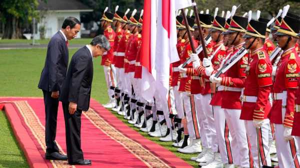 Japan’s emperor meets with Indonesian president on his first official foreign trip as emperor