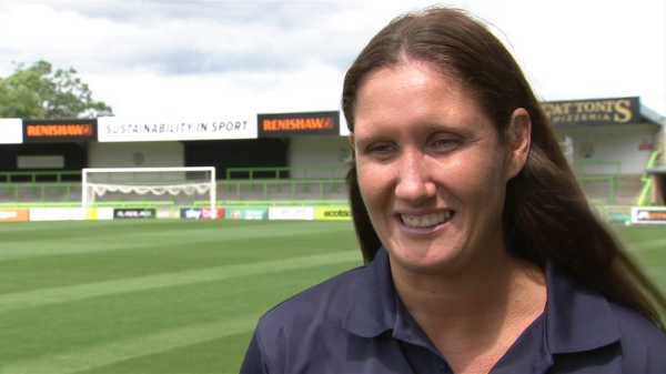 Hannah Dingley: Forest Green caretaker boss becomes first woman to take charge of English Football League club