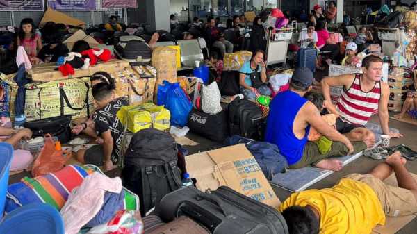 Strong typhoon blows closer to northern Philippines, forcing evacuations and halting sea travel