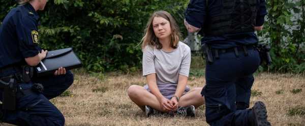 Greta Thunberg charged with disobeying law enforcement during climate protest in Sweden