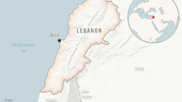 A gunman opens fire at a Lebanon mosque, killing one person and wounding several others
