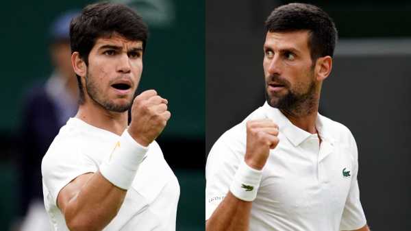 Wimbledon: Carlos Alcaraz dismantles Daniil Medvedev to set up final against Novak Djokovic