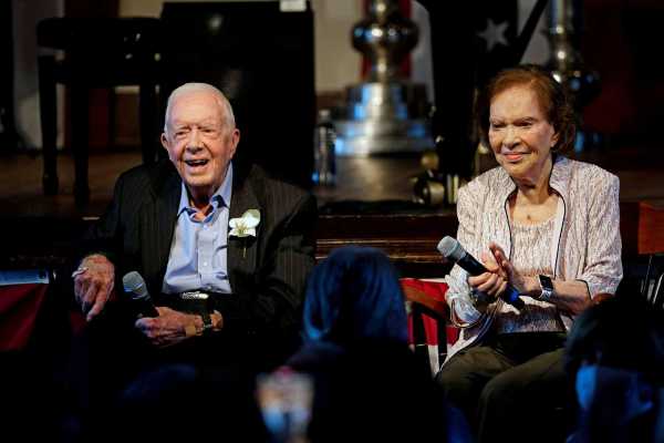 Jimmy Carter makes rare public appearance in Ga., 7 months after starting hospice