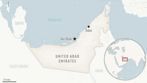 A helicopter crashes off the United Arab Emirates coast. 2 pilots are missing